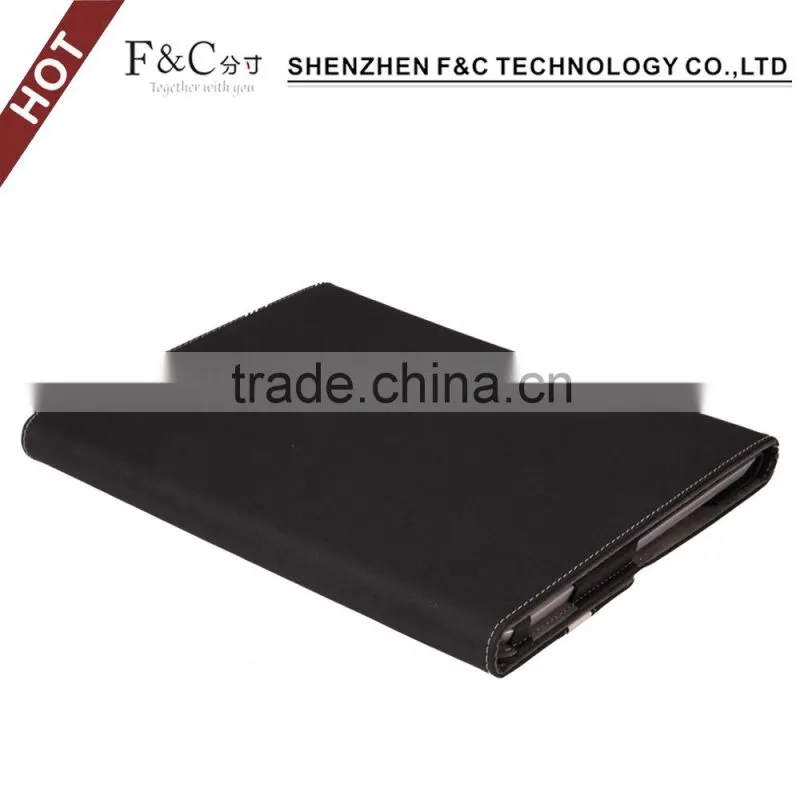 Eco-friendly pu leather flip case for microsoft surface pro 4 with pen holder