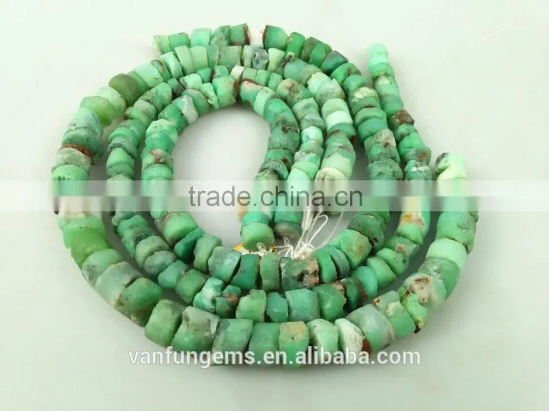 natural rough gemstone nuggets Chrysoprase 1214