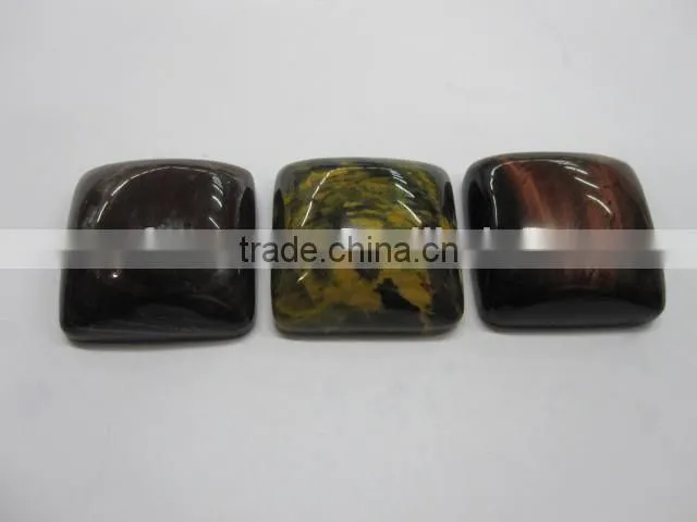 Tiger eye gemstone round oval