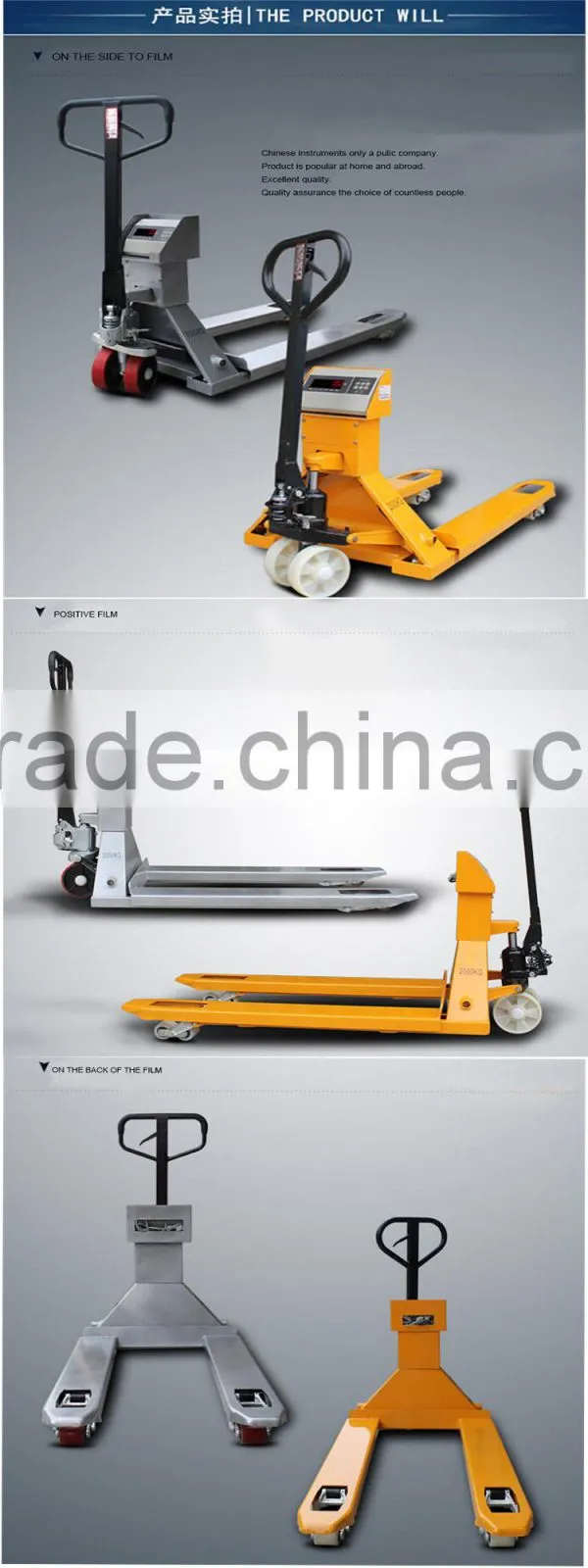 2015 New Hydraulic Digital Electronic Pallet Scale