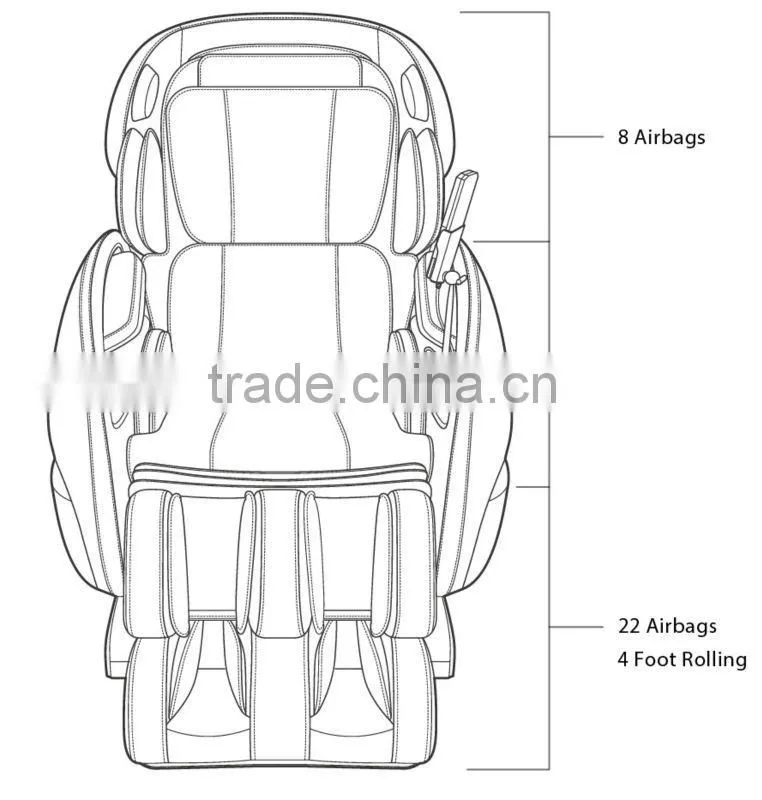 luxury noble 3d zero gravity pedicure massage chair