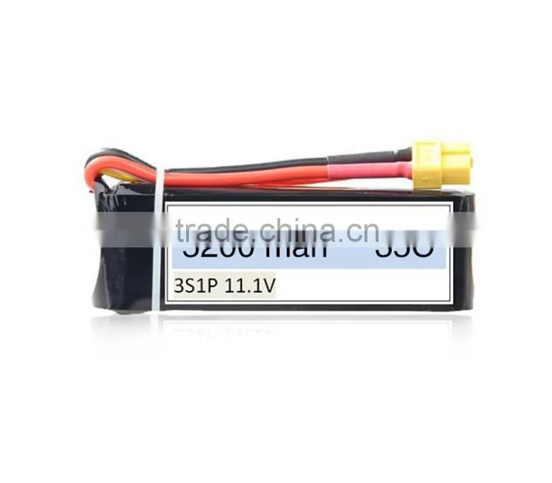 RC battery Pack 11.1V 5200mAh 3S continuous high rate 35C Quadcopter Drone