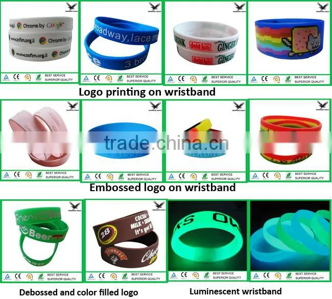 President selection custom embossed/ debossed silicone wristband, cheap silicone bracelet