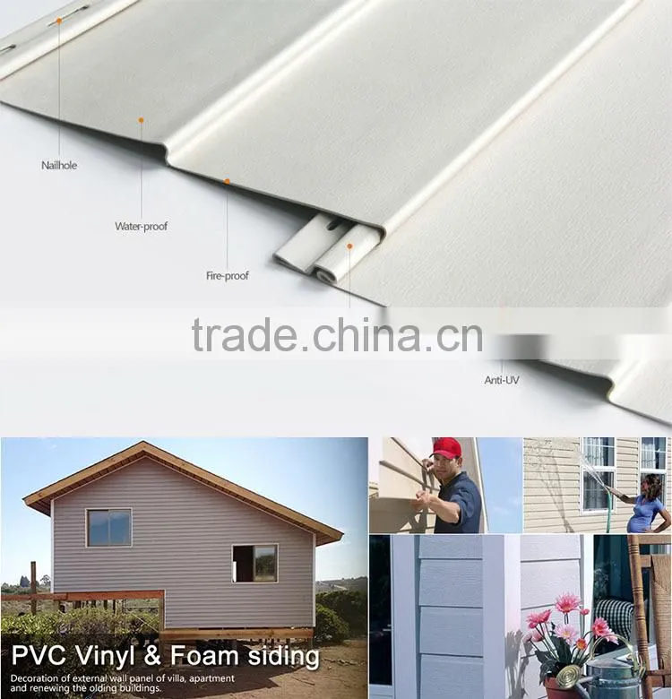 modern decorative exterior wall siding panels J channel