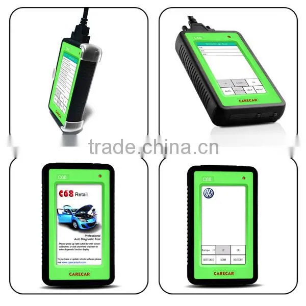 Wonderful!!2014 Top-Rated OBD2 Diagnostic Scanner Original CareCar C68 Retail DIY Professional Auto Diagnostic Tool on hot sales
