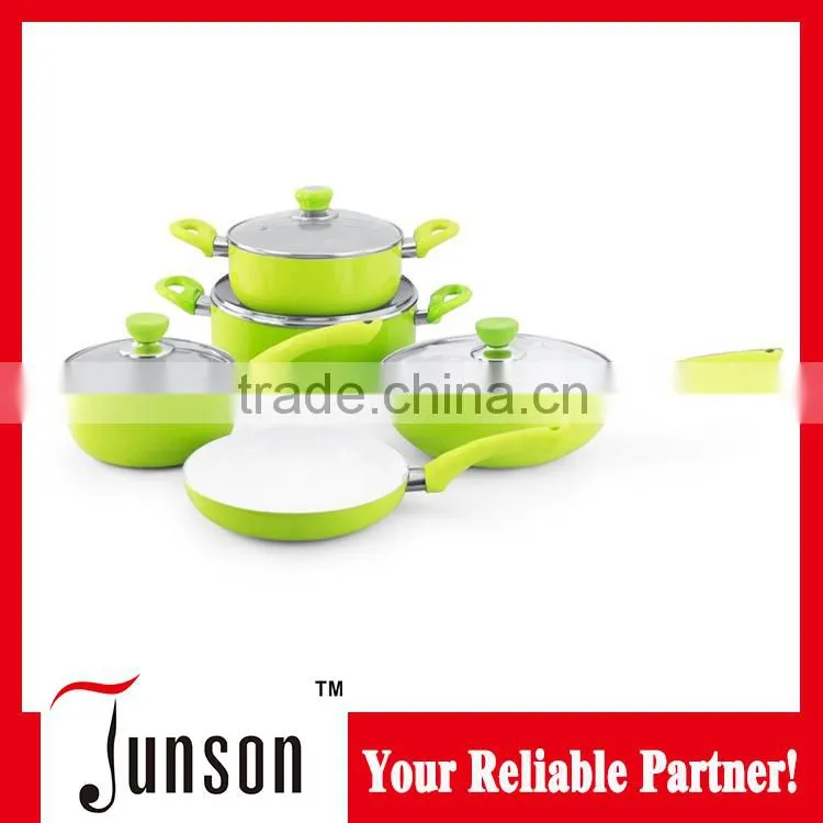 Aluminium frying pan set with handle