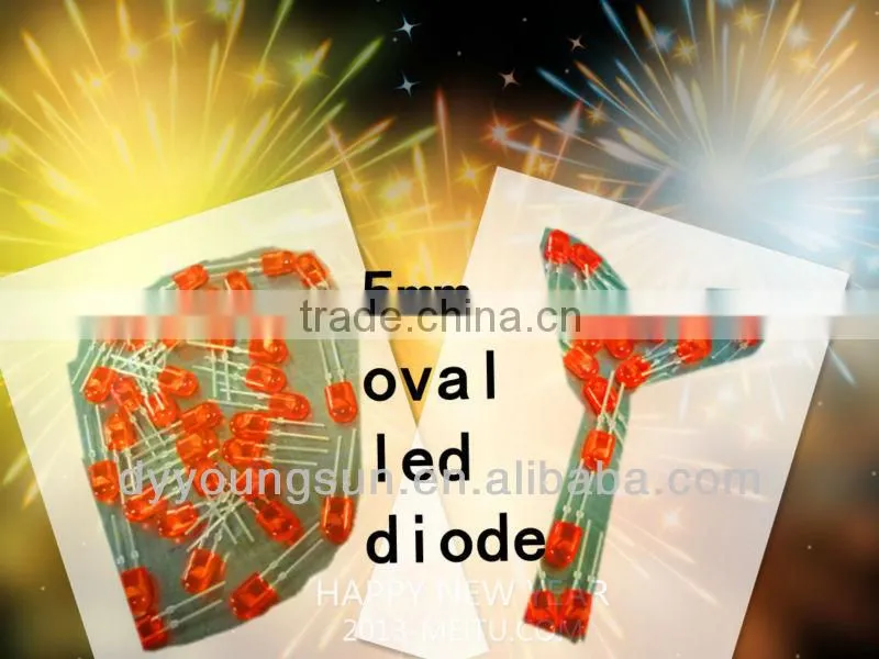 top quality lowest price 5mm Oval LED diode for led display module