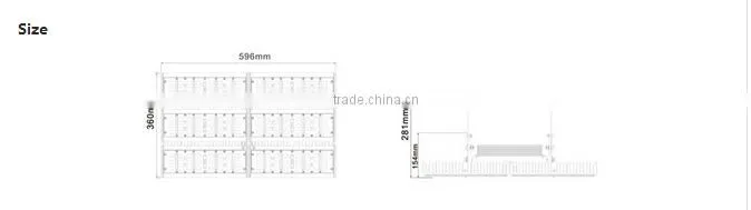 Hot sale 240w waterproof IP65 ,MW Driver module LED tunnel light,aluminum heatsink
