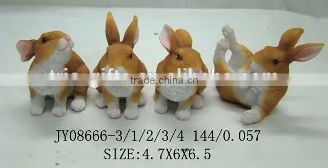 Wholesale cheap resin rabbit statue decorative ashtray