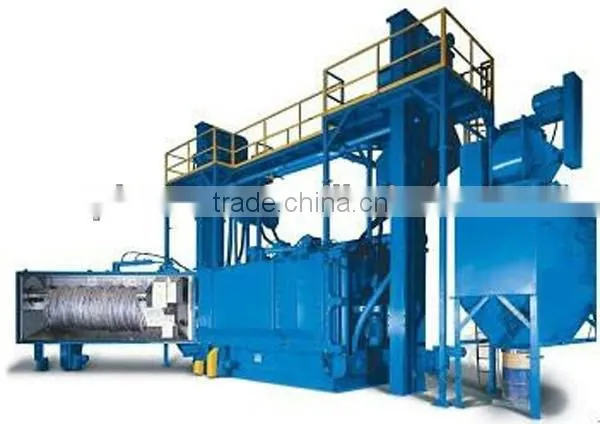 Foundry Rebar Sandblasting Equipment, Steel rebar sand blasting machine