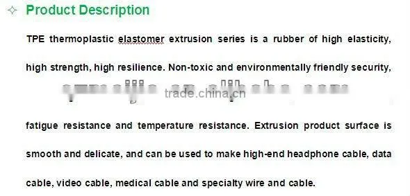 nature TPE compound granules for Headphone cable