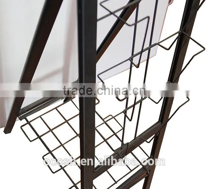 Metal Brochure Holder Magazine Display Rack Pamphlet Holder Stand