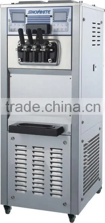 two flavours commercial soft serve freezer floor model