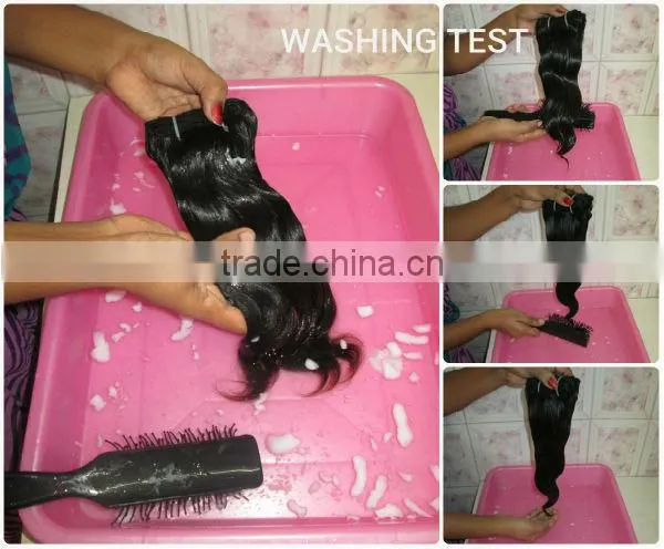 Machine weft virgin indian remy hair