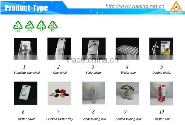 customized CMYK printed pvc pet box