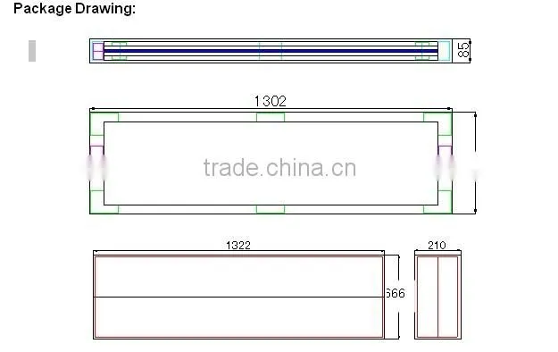 Drita LED panel 72w 600x1200 led panel light