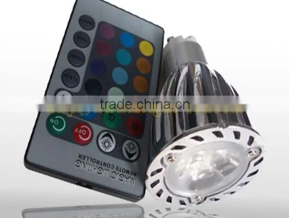 3*2W RGB LED Spotlights E27 GU10 MR16