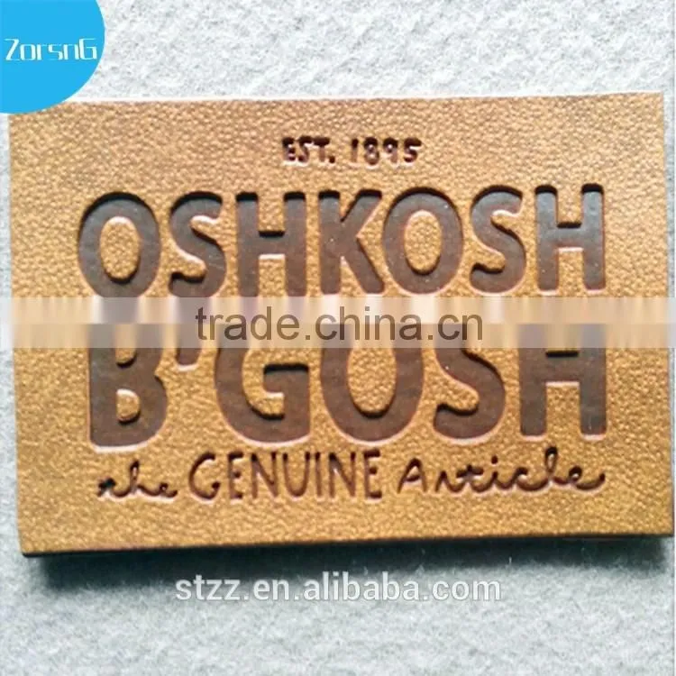 Branded Logo Synthetic PU Custom Leather Jacket Patches
