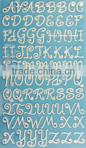Glitter gemstone sticker