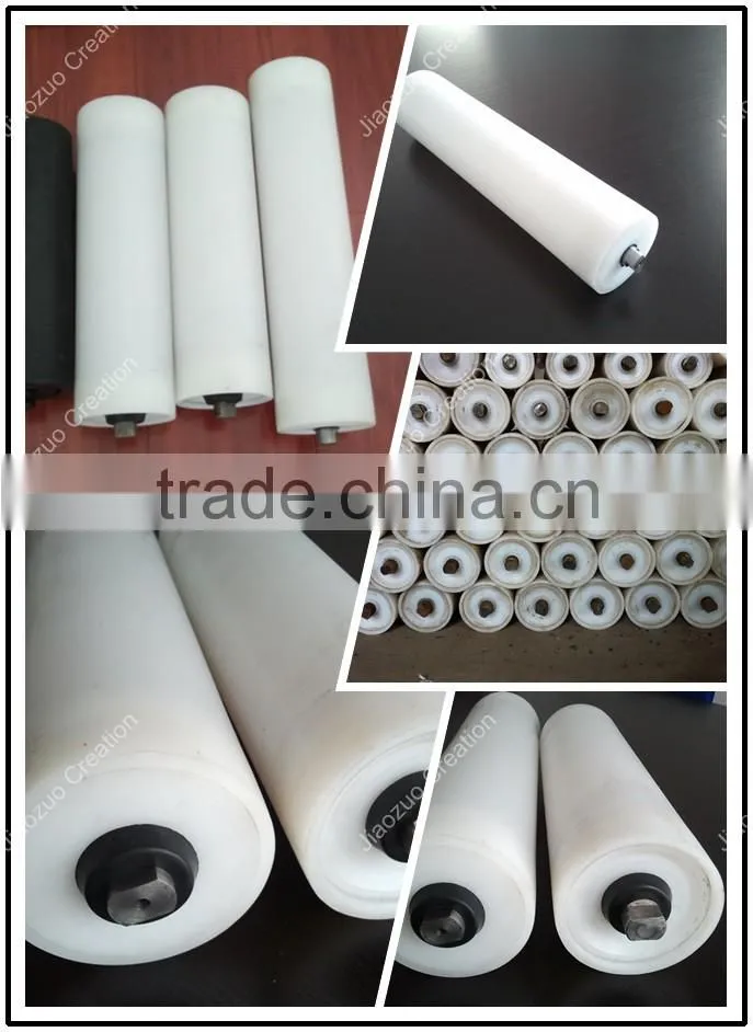 Overland trough belt conveyor roller in bulk handing system