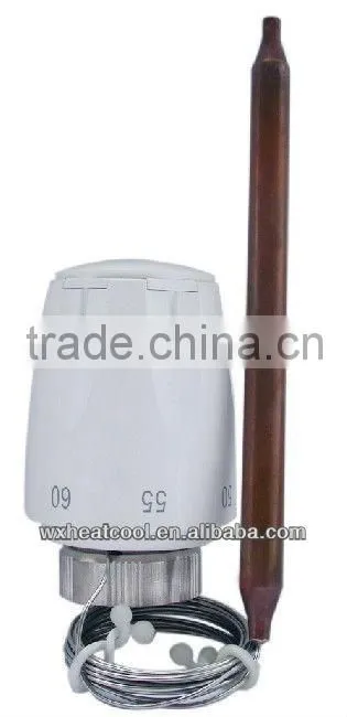 Thermostatic head with Heimeier style liquid-filled immersion sensor TF-37/38