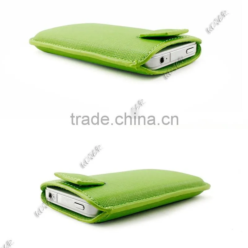 Multipurpose Colorful mobile wallet leather case For For Iphone5 Leather Case