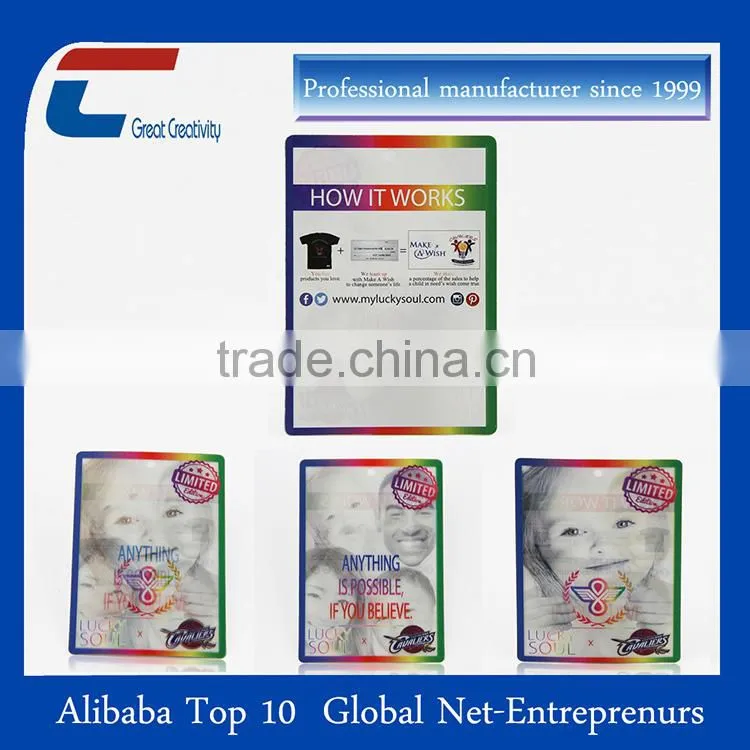 Factory custom printing 3d postcards lenticular printers