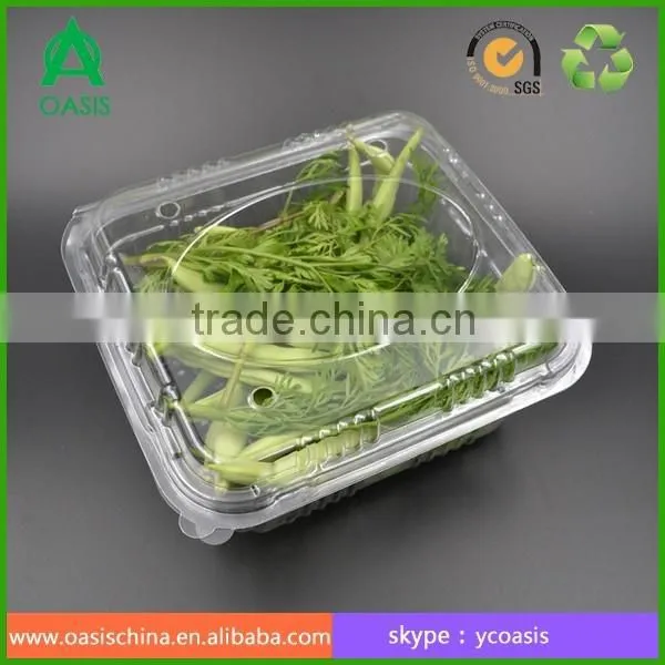 Plastic clear fruit vegetable packaging box