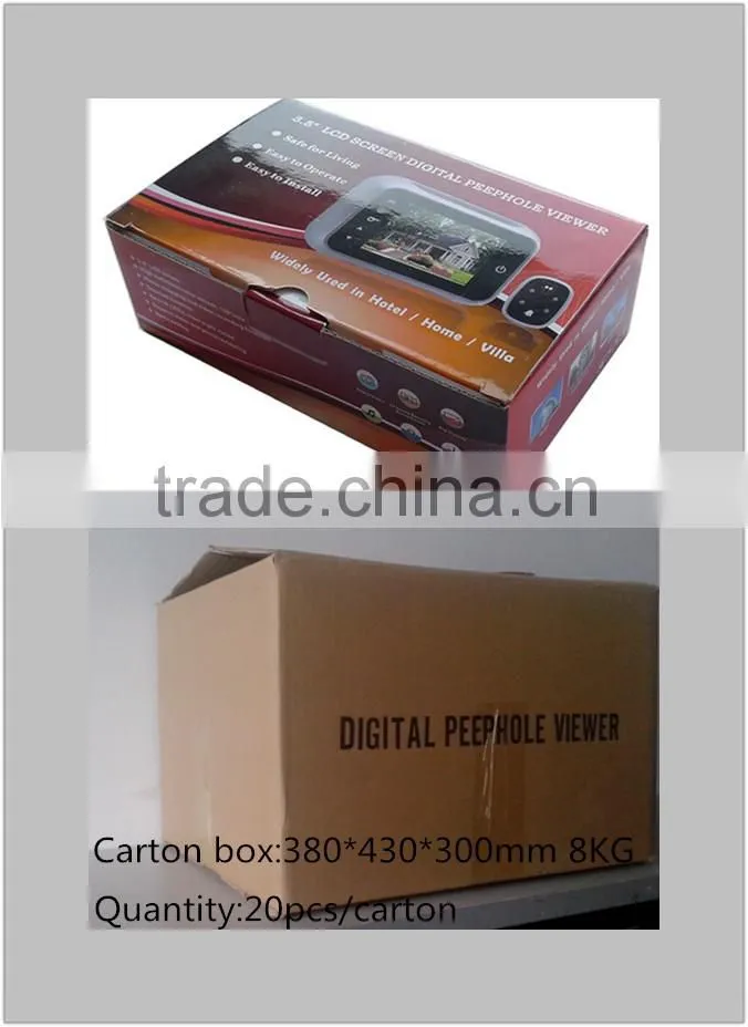 2014 new arrival Android and IOS piano hotel door bell with 3.5" LCD screen