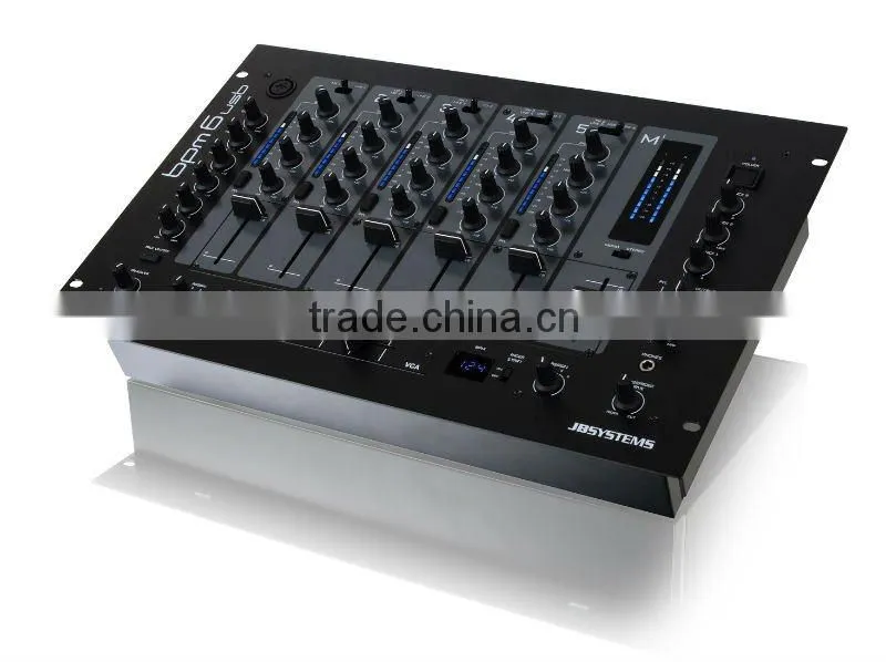 Professional 6 Channel DJ Mixer BPM6 USB