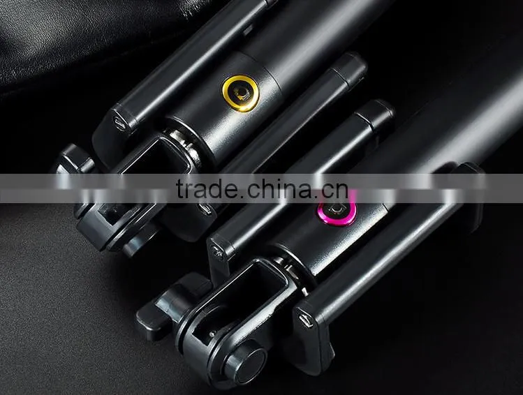 2015 Generation 3 Preminum Selfie Stick With Bluetooth Control Monopod With Fold Clip