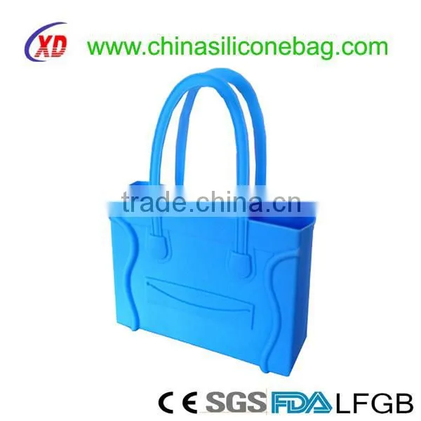 2016 hot sale silicone handbag shopping woman tote bag