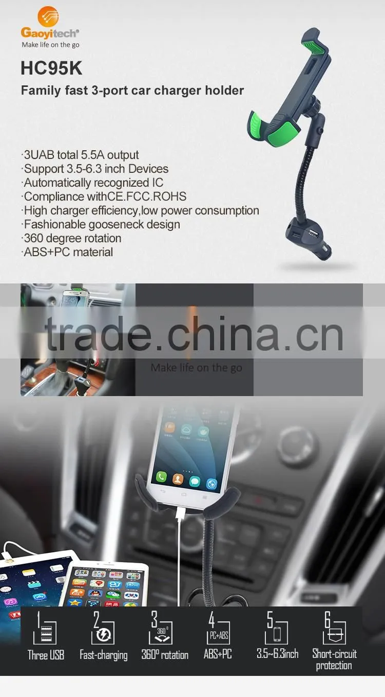 2016 New Coming Universal Adjustable Car Mount Holder for Mobile Phone/iPhone/GPS