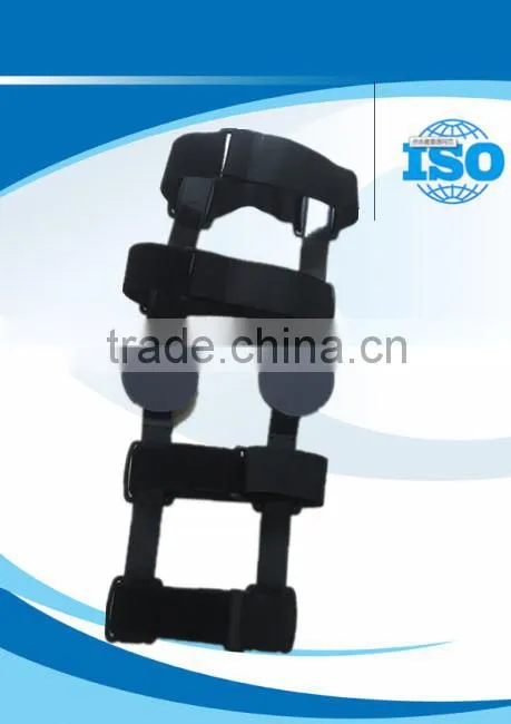 Adjustable angle lock orthopedic leg knee brace