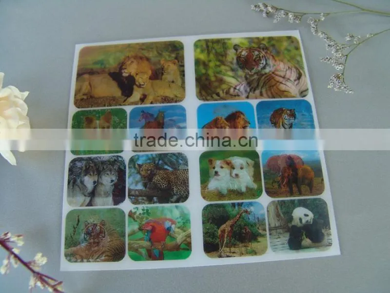 China factory custom home decor 3D lenticular sticker