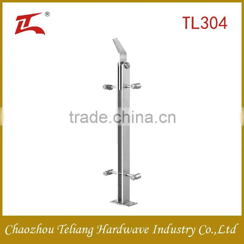 New handrail glass balcony railing design of glass rail