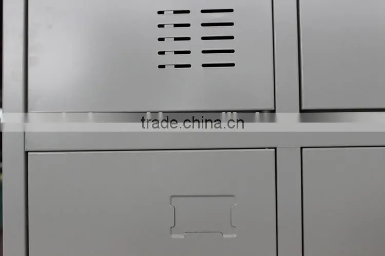 2 Tier 4 compartment Steel 4 door lockers with feet