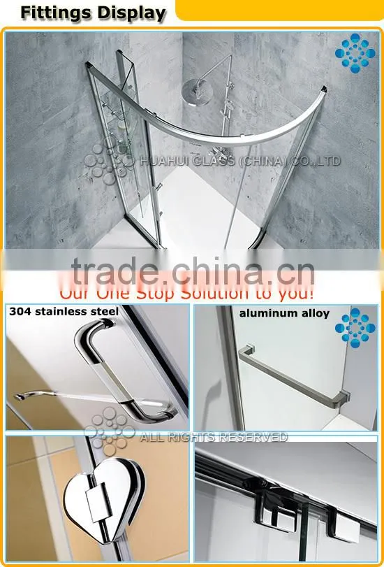 2015 stylish 10mm tempered glass for shower doors