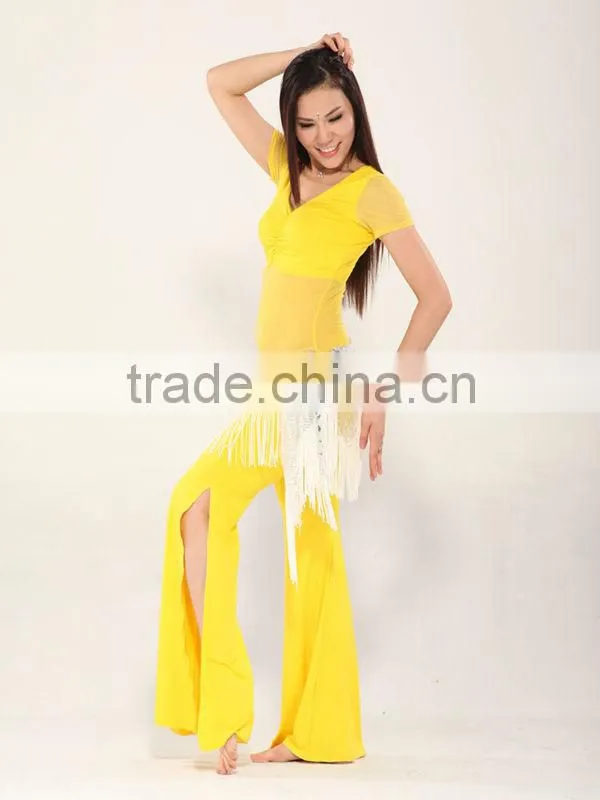 SWEGAL wholesale 8 colors practice belly dance costume,dance training gauze costume set