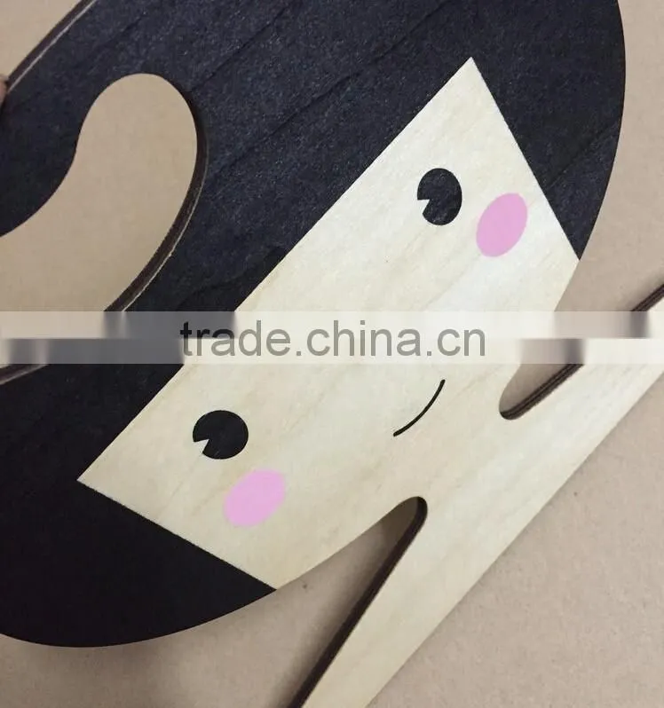 high quality girl velvet suit hangers wooden girl hanger
