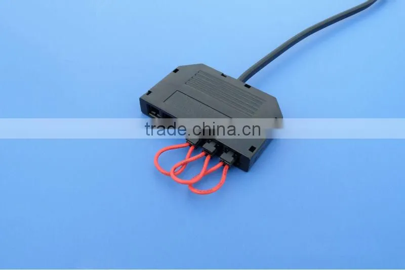 12V 10 port LED mini connector junction box black for LED strips with 2541 wafer & PCB sockets