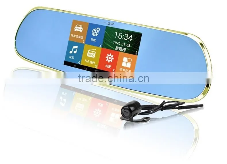 Android touch screen with gps navigation in black box for car