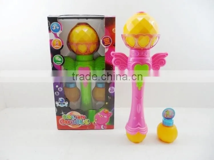 CB1801284 Kids Automatic Magic Bubble Wand Toy Music with Light 2 Bottles of Bubble Water