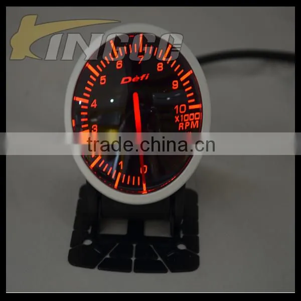 BF Series 60MM Auto Racing Gauge With White and Red Light