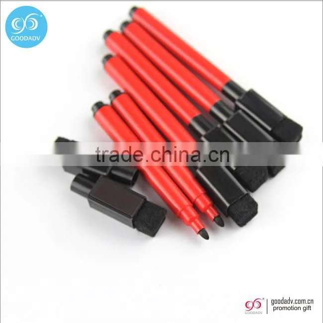 Wholesale black ink dry erase markers bulk felt tip magnetic mini erasable pen