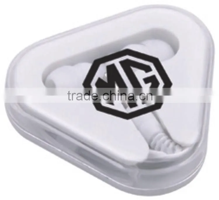 Cheap Promotional Earphone With Triangle Box