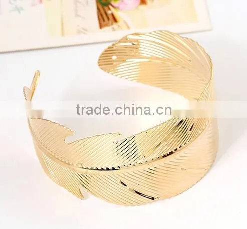 Vintage Open Bangle Chain Link Ring Antique Silver Carved Leaf Flower Bracelet