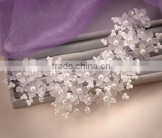 Flower Bridal Crystal Formal Wedding Headdress Headwear Hair Accessories
