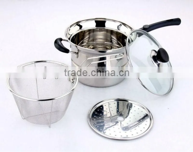 21CM Stailness Steel Multipurpose Pasta Cooking Pot