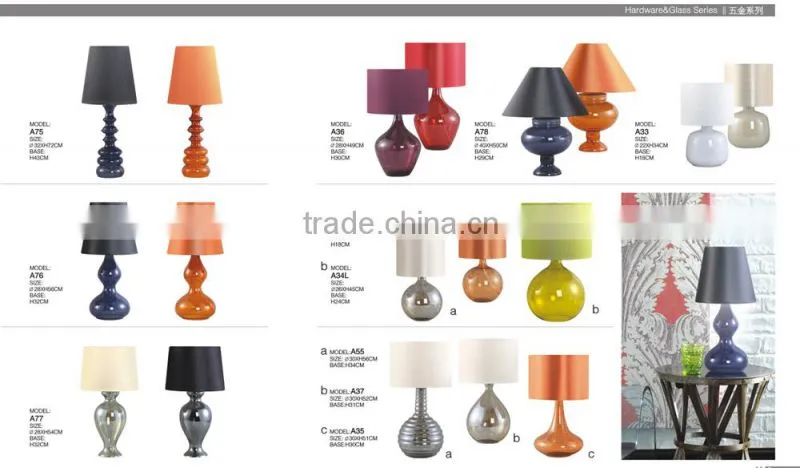 glass table lamp